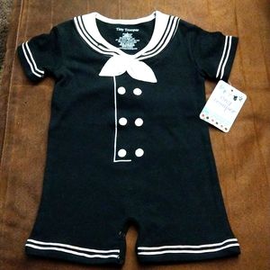 Tiny Trooper Beach Sailor Onesie